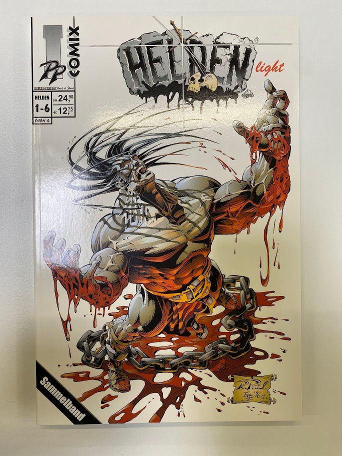 Comic-Sammelband mit Aufschrift: Helden light - IPP Comix, DM 24,90, € 12,75